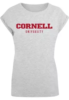 Футболка Merchcode Shirt Cornell University - Script, пятнистый серый