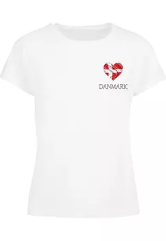 Футболка Merchcode Shirt Football - Denmark, белый