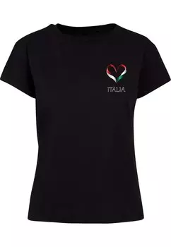 Футболка Merchcode Shirt Football - Italy, черный
