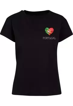 Футболка Merchcode Shirt Football - Portugal, черный