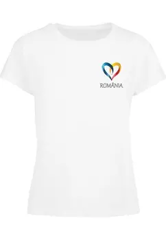 Футболка Merchcode Shirt Football - Romania, белый