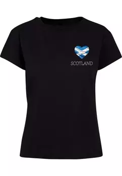 Футболка Merchcode Shirt Football - Scotland, черный