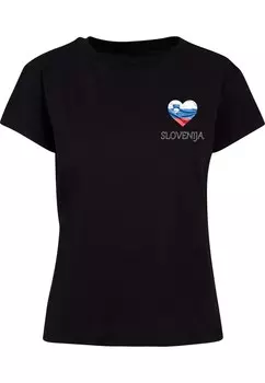 Футболка Merchcode Shirt Football - Slovenia, черный
