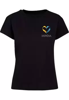 Футболка Merchcode Shirt Football - Ukraine, черный