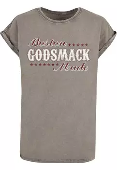 Футболка Merchcode Shirt Godsmack - Boston, серо-бежевый