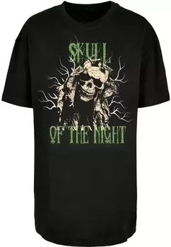 Футболка Merchcode Shirt Halloween - Skull Of The Night V2, черный
