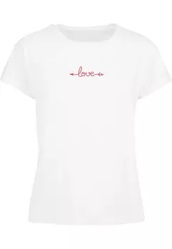 Футболка Merchcode Shirt Hugs & Love - Love Arrow, белый