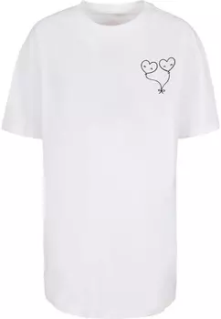 Футболка Merchcode Shirt Hugs & Love - Love Ballon, белый