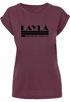 Футболка Merchcode Shirt Layla, цвет pastel red