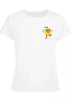 Футболка Merchcode Shirt Lemon Vibe, белый