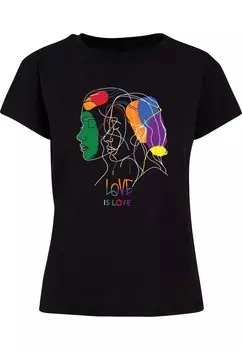 Футболка Merchcode Shirt Love Is Love, черный