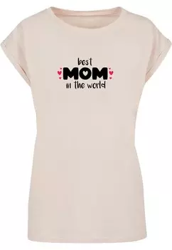 Футболка Merchcode Shirt Mothers Day - Best Mom In The World, песочный