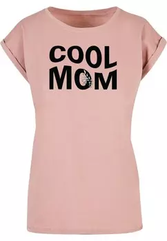 Футболка Merchcode Shirt Mothers Day - Cool mom, темно-розовый