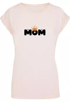 Футболка Merchcode Shirt Mothers Day - Queen Mom, светло-розовый