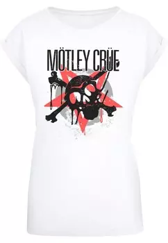 Футболка Merchcode Shirt Motley Crue - Montage Skull, белый