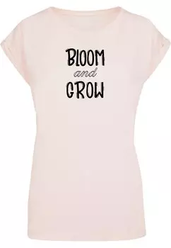 Футболка Merchcode Shirt Spring - Bloom And Grow, пастельный розовый