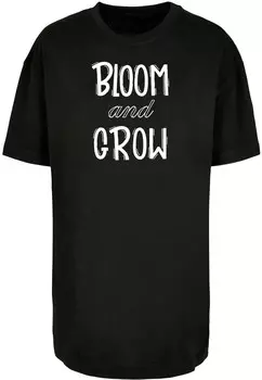 Футболка Merchcode Shirt Spring - Bloom and grow, черный