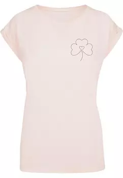 Футболка Merchcode Shirt Spring - Leaf Clover Flower, цвет powder