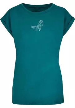 Футболка Merchcode Shirt Spring - Vibes, цвет petrol