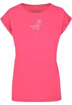 Футболка Merchcode Shirt Spring - Vibes, цвет raspberry
