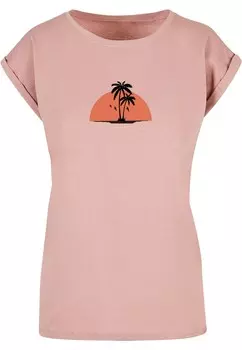 Футболка Merchcode Shirt Summer - Beach, розовый