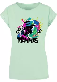 Футболка Merchcode Shirt Tennis Love, Sweat, мятный