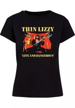 Футболка Merchcode Shirt Thin Lizzy - LAD Bootleg, черный