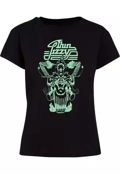 Футболка Merchcode Shirt Thin Lizzy - Rocker Flames, черный