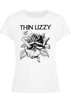 Футболка Merchcode Shirt Thin Lizzy - Rose, белый