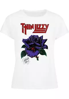 Футболка Merchcode Shirt Thin Lizzy - Rose, белый