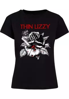 Футболка Merchcode Shirt Thin Lizzy - Rose, черный