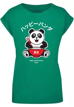 Футболка Merchcode Shirt Torc - Happy Panda, зеленый