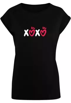Футболка Merchcode Shirt Valentines Day - Xoxo, черный