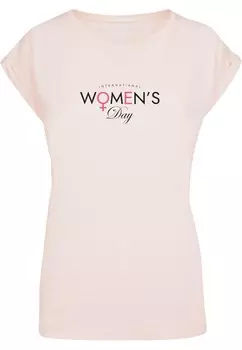 Футболка Merchcode Shirt WD - International Women s Day, цвет pink/pastel pink