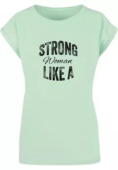 Футболка Merchcode Shirt WD - Strong Like A Woman, мятный