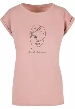 Футболка Merchcode Shirt WD - Woman Figure, розовый