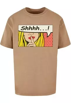 Футболка Merchcode SILENT SIGN COMIC, темно-бежевый