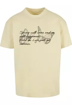Футболка Merchcode Spring Saying, пастельно-желтый