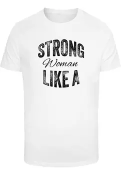Футболка Merchcode STRONG LIKE A WOMAN, белый