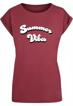 Футболка Merchcode SUMMER VIBES, красный