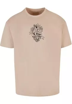 Футболка Merchcode TE AMO OUTLINE, песочный