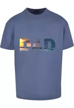 Футболка Merchcode "Tee Oversize Merchcode Herren For The Best Dad", синий