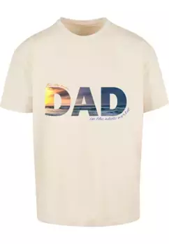 Футболка Merchcode "Tee Oversize Merchcode Herren For The Best Dad", цвет Sand