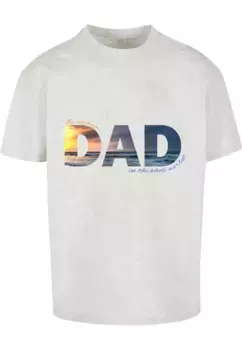Футболка Merchcode "Tee Oversize Merchcode Herren For The Best Dad", серый