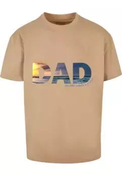 Футболка Merchcode "Tee Oversize Merchcode Herren For The Best Dad", бежевый