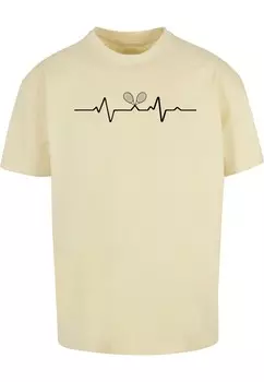 Футболка Merchcode Tennis Beats, светло-желтый