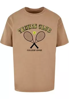 Футболка Merchcode TENNIS CLUB, бежевый