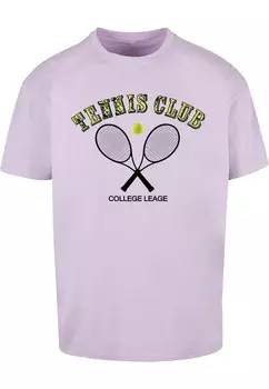 Футболка Merchcode TENNIS CLUB, светло-фиолетовый