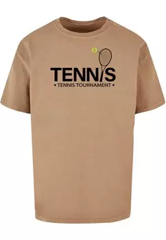 Футболка Merchcode TENNIS RACKET, бежевый