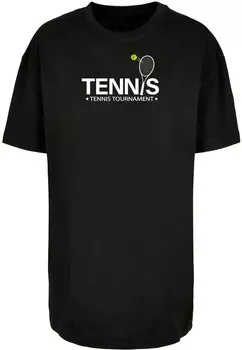 Футболка Merchcode TENNIS RACKET, черный